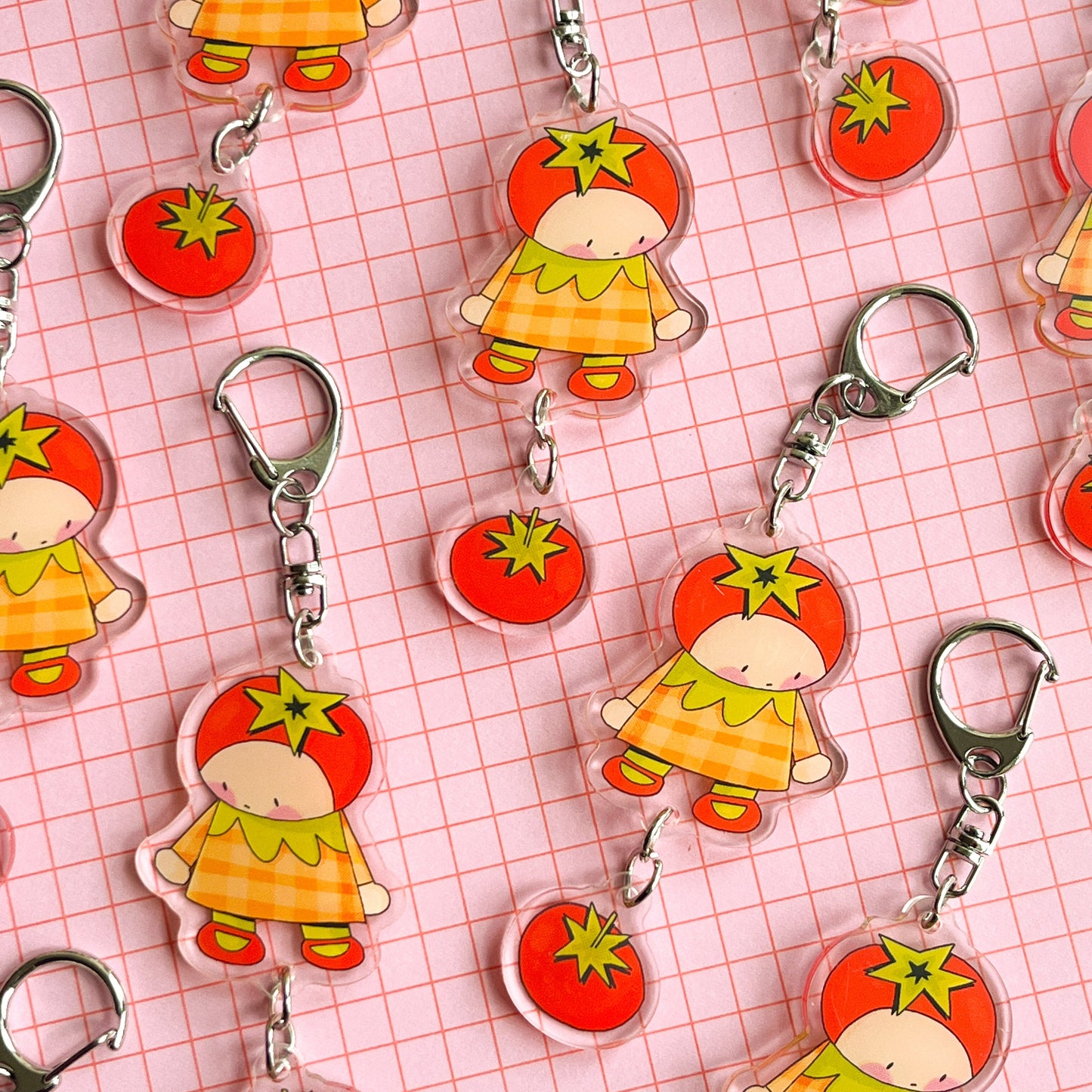 Peanut the Tomato - Acrylic Keychain